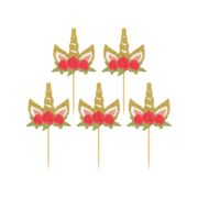 6 decorațiuni Unicorn pentru prăjituri