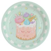 8 farfurii Crazy Cake - 23 cm
