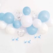Ghirlandă baloane bleu și alb 2m