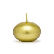10 lumânări plutitoare auriu metalic