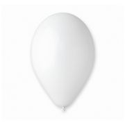 100 baloane albe Gemar - 21 cm