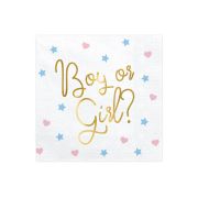 20 Șervețele Gender Reveal