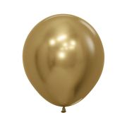 5 baloane jumbo Reflex Gold Sempertex - 45 cm
