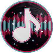 8 farfurii Dance Party - 23 cm