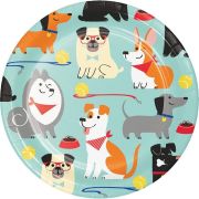 8 farfurii Dog party