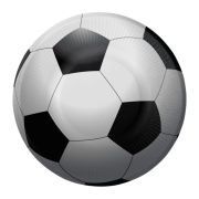 8 farfurii Fotbal 18 cm