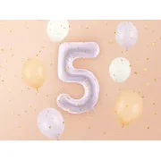 Balon cifra 5 mov pastel 72 cm