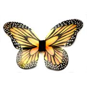 Aripi mari de fluture galben si negru cu buline albe