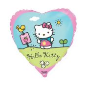 Balon folie inima Hello Kitty 45 cm