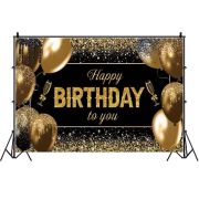 Banner Tip Fundal pentru Poze 185 x 110 cm Happy Birthday