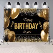 Banner Tip Fundal pentru Poze 185 x 110 cm Happy Birthday