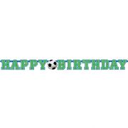 Party banner Happy Birthday Fotbal Party
