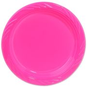 10 farfurii roz - 23 cm