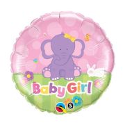 Balon folie metalizata elefantel Baby Girl