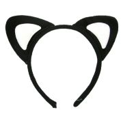 Urechi pisica negru cu alb