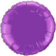 Balon mov metalizat rotund 45 cm
