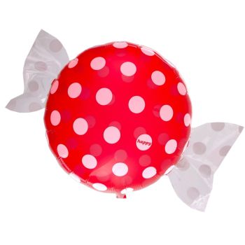 Balon folie bomboana rosie 45 cm