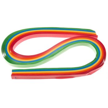 Hartie pentru quilling curcubeu 10 mm