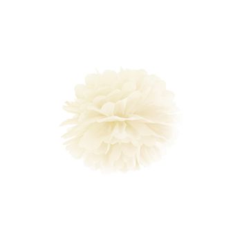 Pompon crem 25 cm