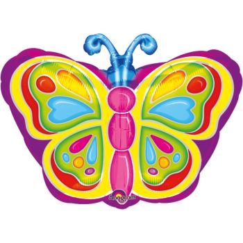 Balon folie fluture colorat 45 cm