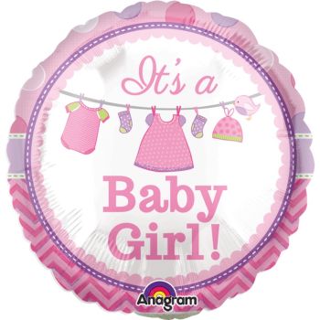 Balon mini folie It's a baby girl 23 cm