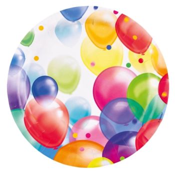 Farfurii party cu baloane 23 cm
