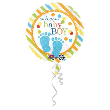 Balon folie Welcome Baby Boy 45 cm