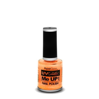 Oja UV orange cu sclipici PaintGlow - 12 ml