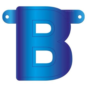 Litera B albastra pentru banner