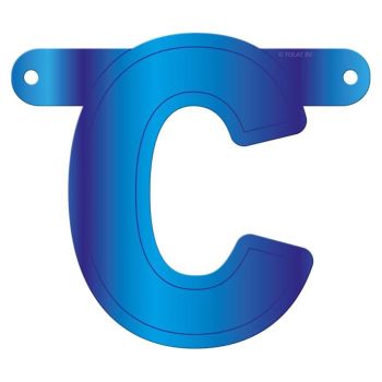 Litera C albastra pentru banner