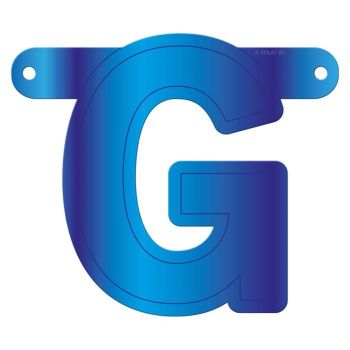 Litera G albastra pentru banner
