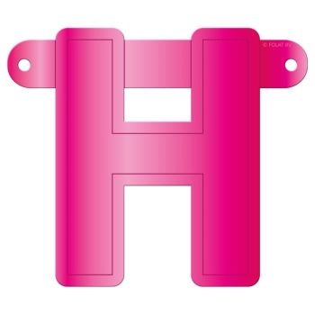 Litera H magenta pentru banner