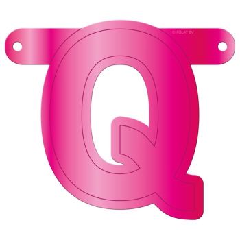 Litera Q magenta pentru banner