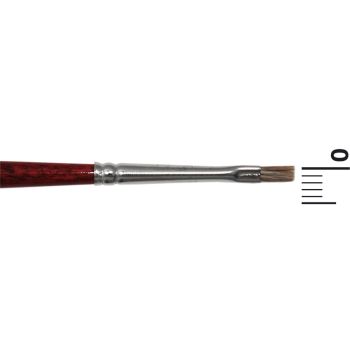 Pensula plata din par natural Ox - Grimas R2