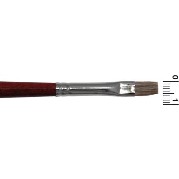 Pensula plata din par natural Ox - Grimas R6