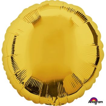 Balon auriu rotund 45 cm