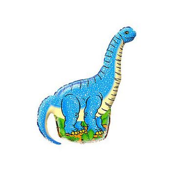 Balon folie metalizata Dinozaur bleu 35cm