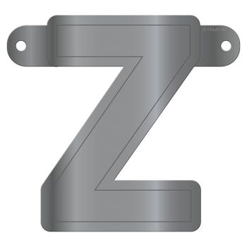Litera Z argintie pentru banner