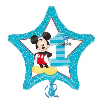 Balon prima aniversare Mickey 48 cm