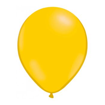 Baloane latex galben miere 25 cm - 100 buc.