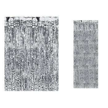 Perdea argintie - 90 x 250 cm