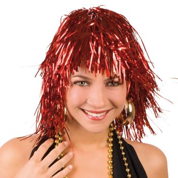 Peruca folie rosie