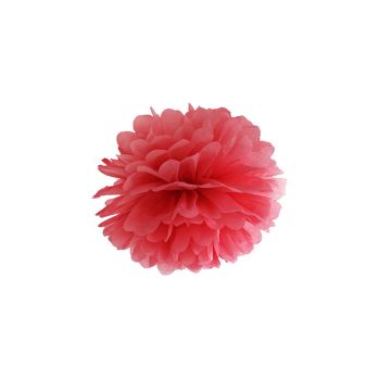 Pompom rosu 25 cm