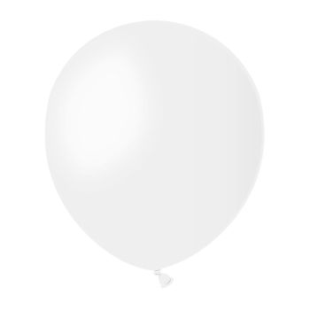 100 Baloane albe Gemar - 12 cm