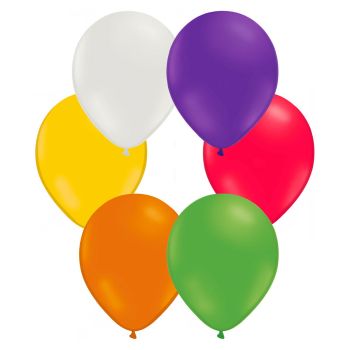 50 baloane latex asortate 22 cm