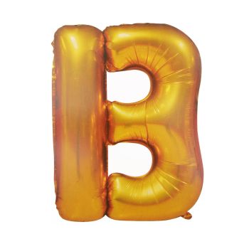 Balon folie auriu litera B - 86 cm