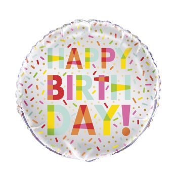 Balon Happy Birthday 45 cm