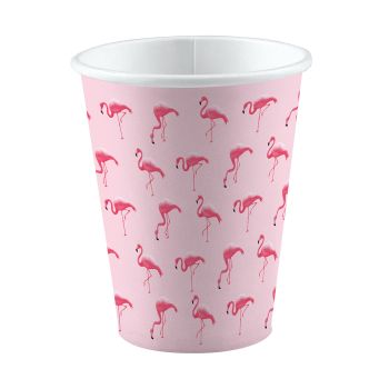 8 Pahare flamingo - 250 ml