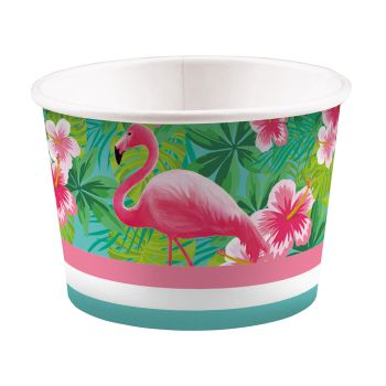 Cutii flamingo pentru gustari - 8 buc