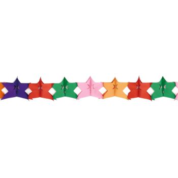 Ghirlanda decorativa stele colorate
